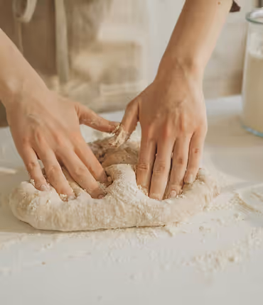Homemade bread making