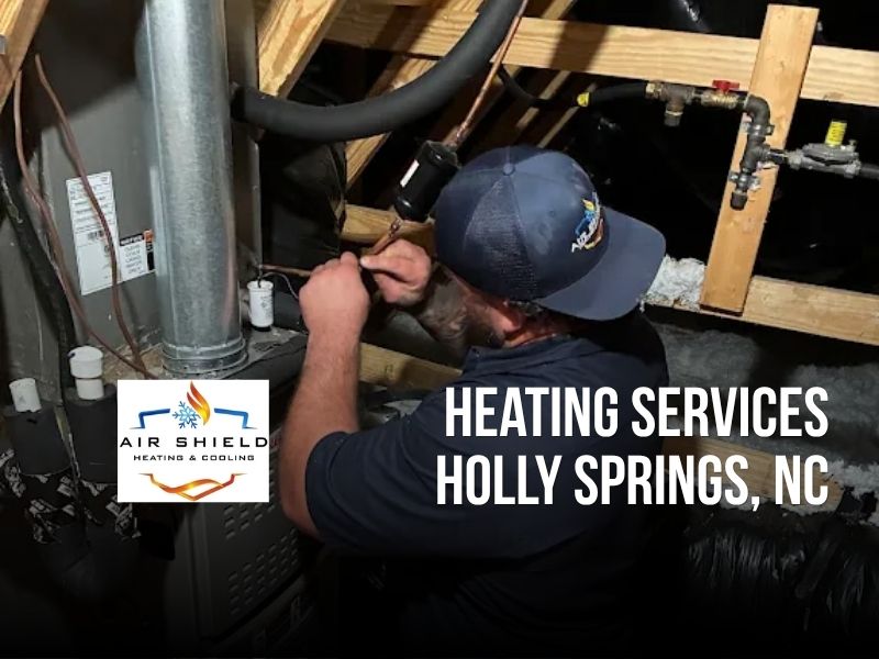 Heating services in Holly Springs, NC by Air Shield Heating & Cooling. Complete heating solutions including furnace repair, installation, and maintenance for your comfort.