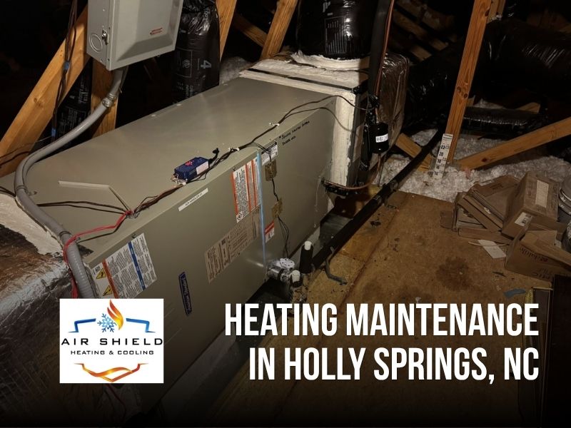Heating maintenance in Holly Springs, NC by Air Shield Heating & Cooling. Professional heating system care to ensure safe, efficient operation all winter long.