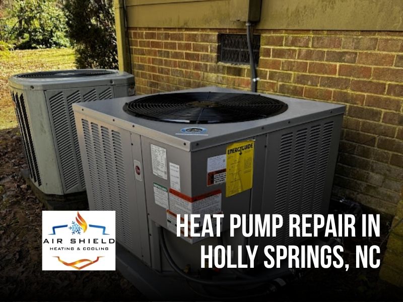 Heat pump repair in Holly Springs, NC by Air Shield Heating & Cooling. Expert heat pump service to restore efficient heating and cooling to your home quickly.