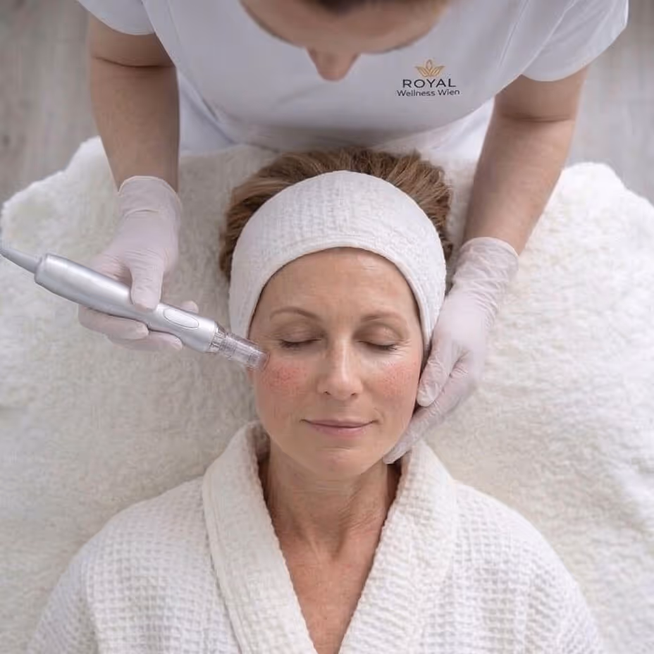 RF Microneedling Anwendung für Hautstraffung Wien