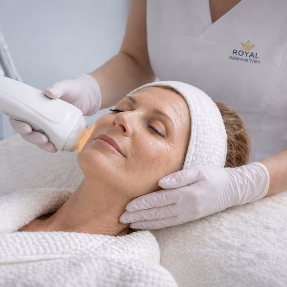 RF Microneedling Anwendung für Hautstraffung Wien