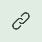 Simple dark gray chain link icon on a light gray background.