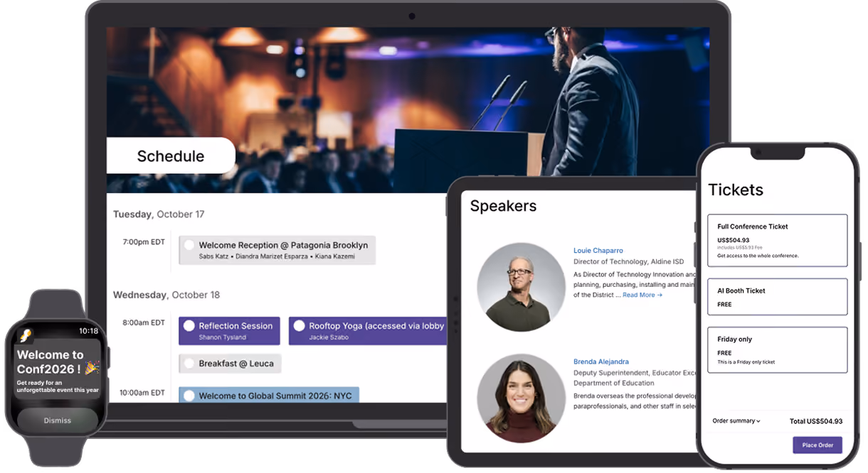 Sched Event Management Software Hero image