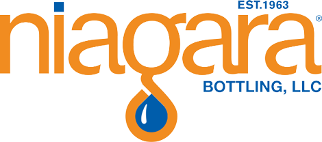 Niagara Bottling LLC logo with a blue water droplet in the letter i.