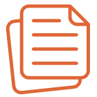 Ícono de documentos que representa la sección de Transparencia.