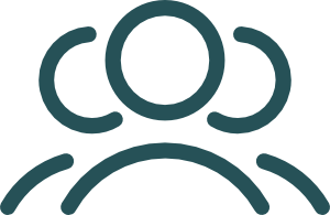 Icono de personas para representar el respeto.