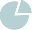 Ícono de gráfico circular que representa la sección de Infografías.