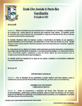 Extractos de Artículos de la Constitución del Estado Libre Asociado de Puerto Rico