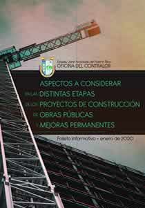 Aspectos a considerar en las distintas etapas de los proyectos de construcción de obras públicas y mejoras permanentes