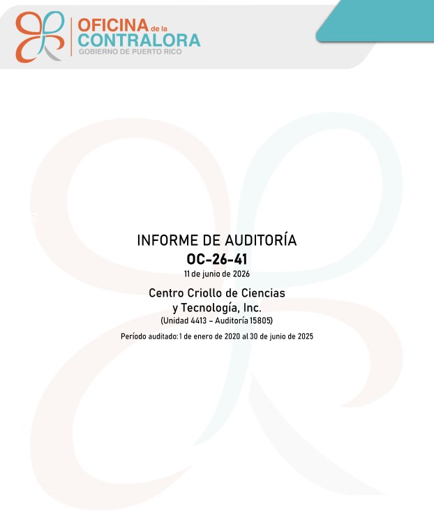 Cover of Audit Report OC-26-41