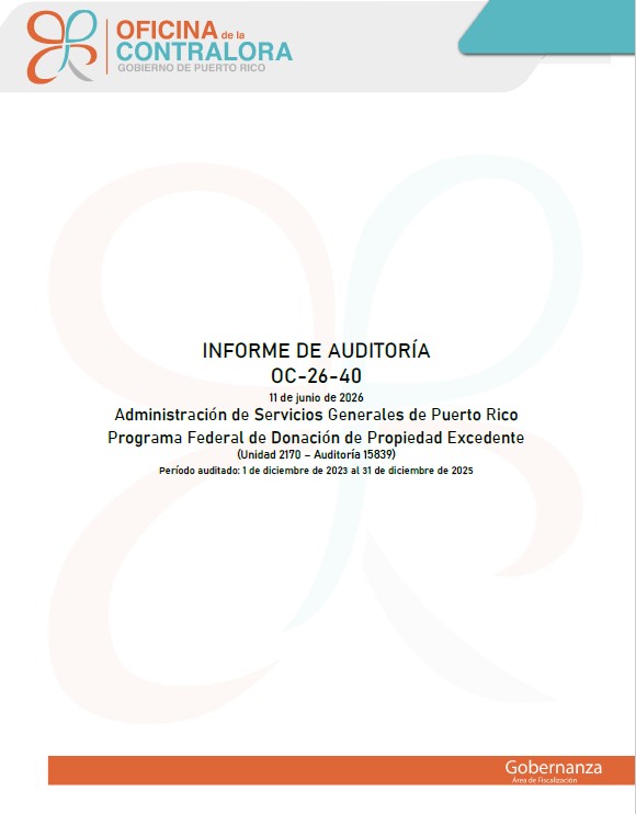 Cover of Audit Report OC-26-40