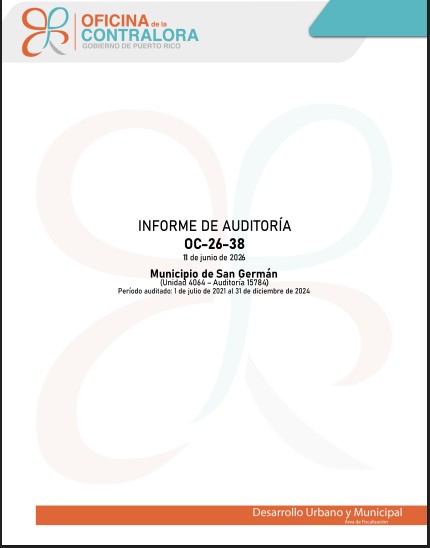 Cover of Audit Report OC-26-38