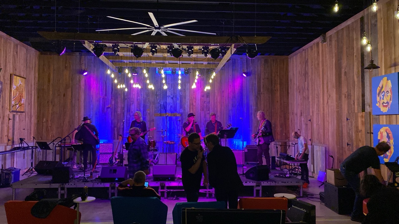 The Bar(n) at Sonark Media — 60x40 broadcast-ready performance space and home of Live from the Barn on PBS NC