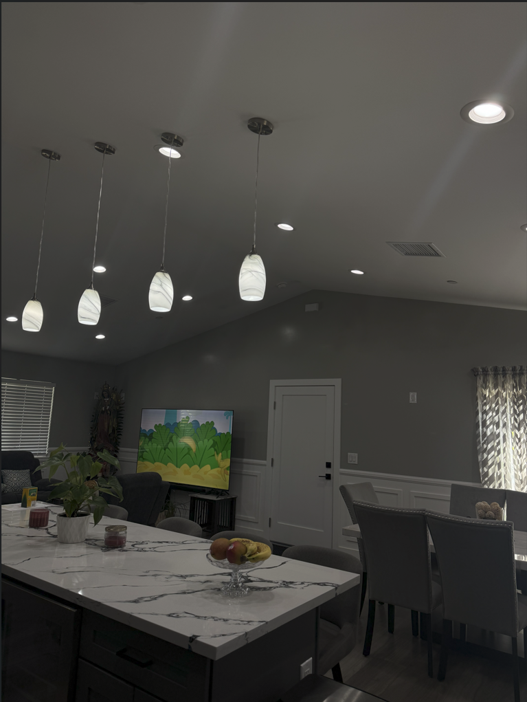 Interior lighting and finish work