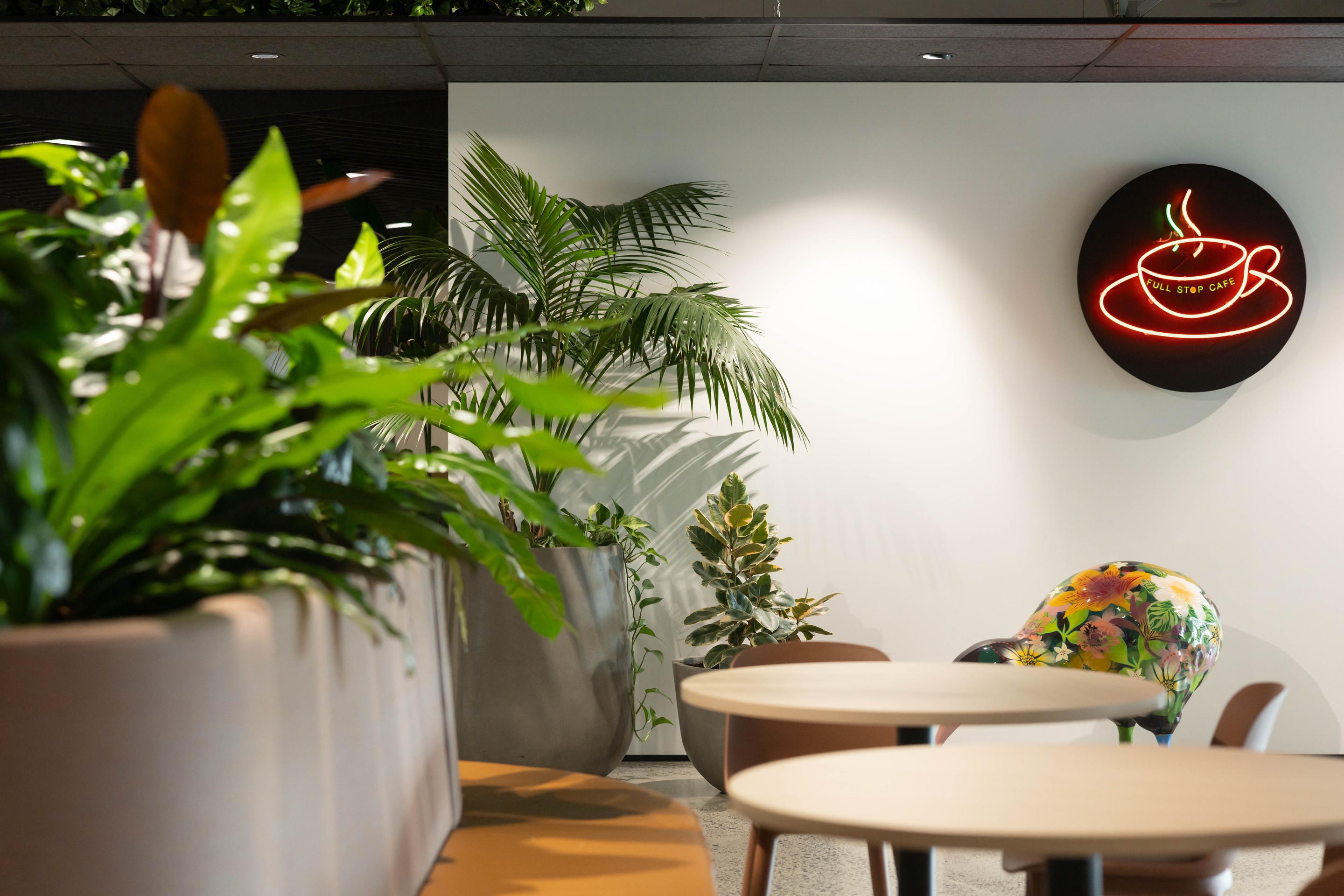GreenAir plant design at Gallagher Hamilton showcasing indoor greenery transforming corporate office spaces