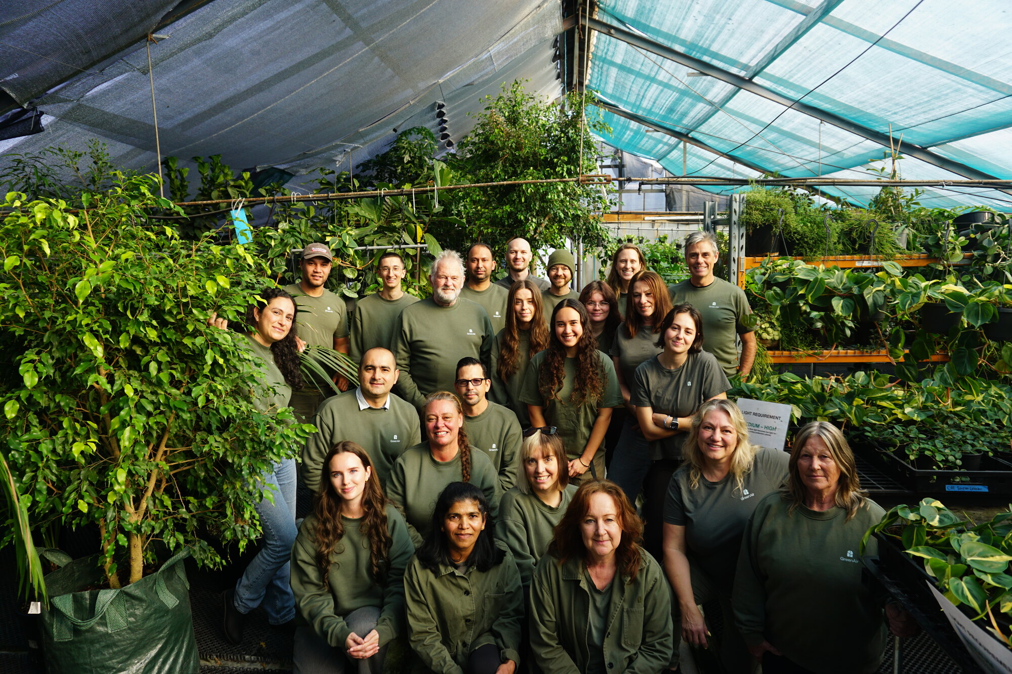 The GreenAir team at the Kumeu nursery