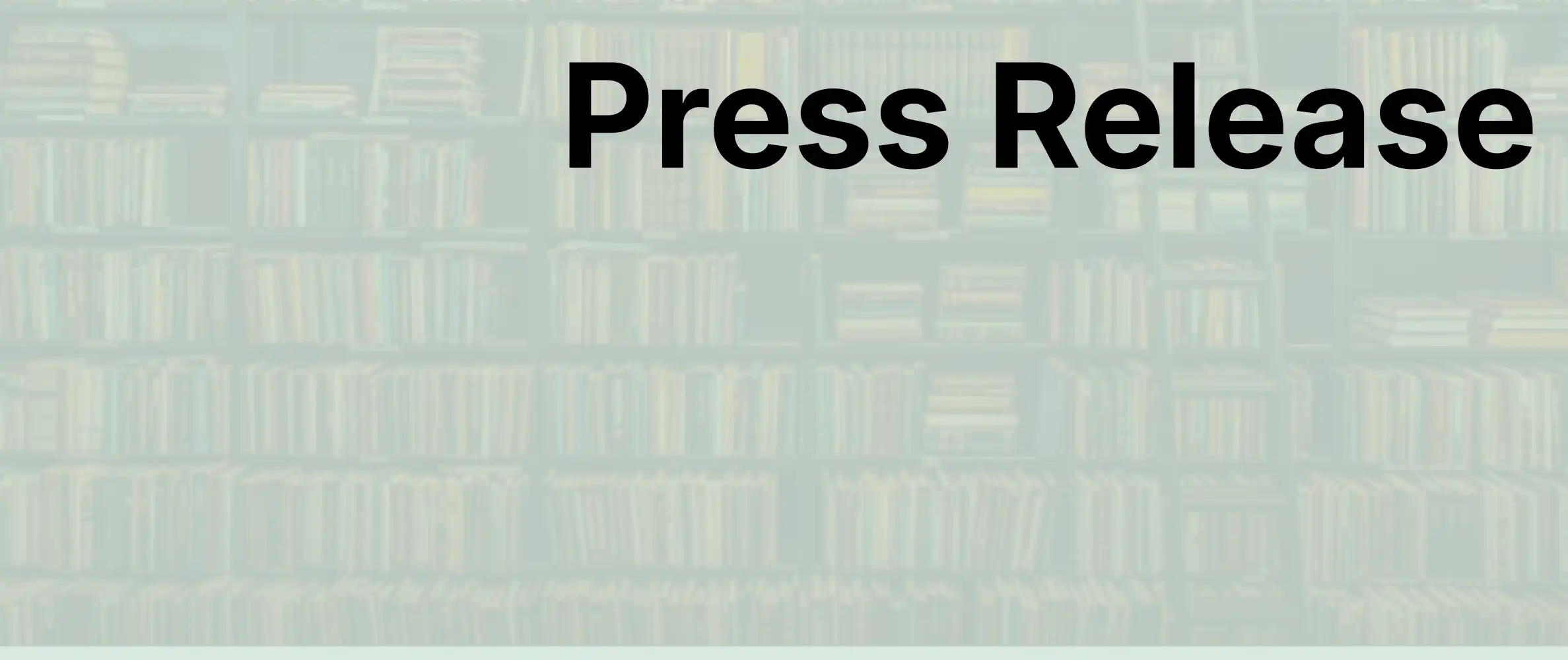Illustration of a paper document labelled “Press Release”, representing an Access Copyright news announcement 