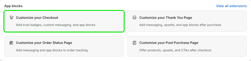Checkout Plus Customize your Checkout highlighted