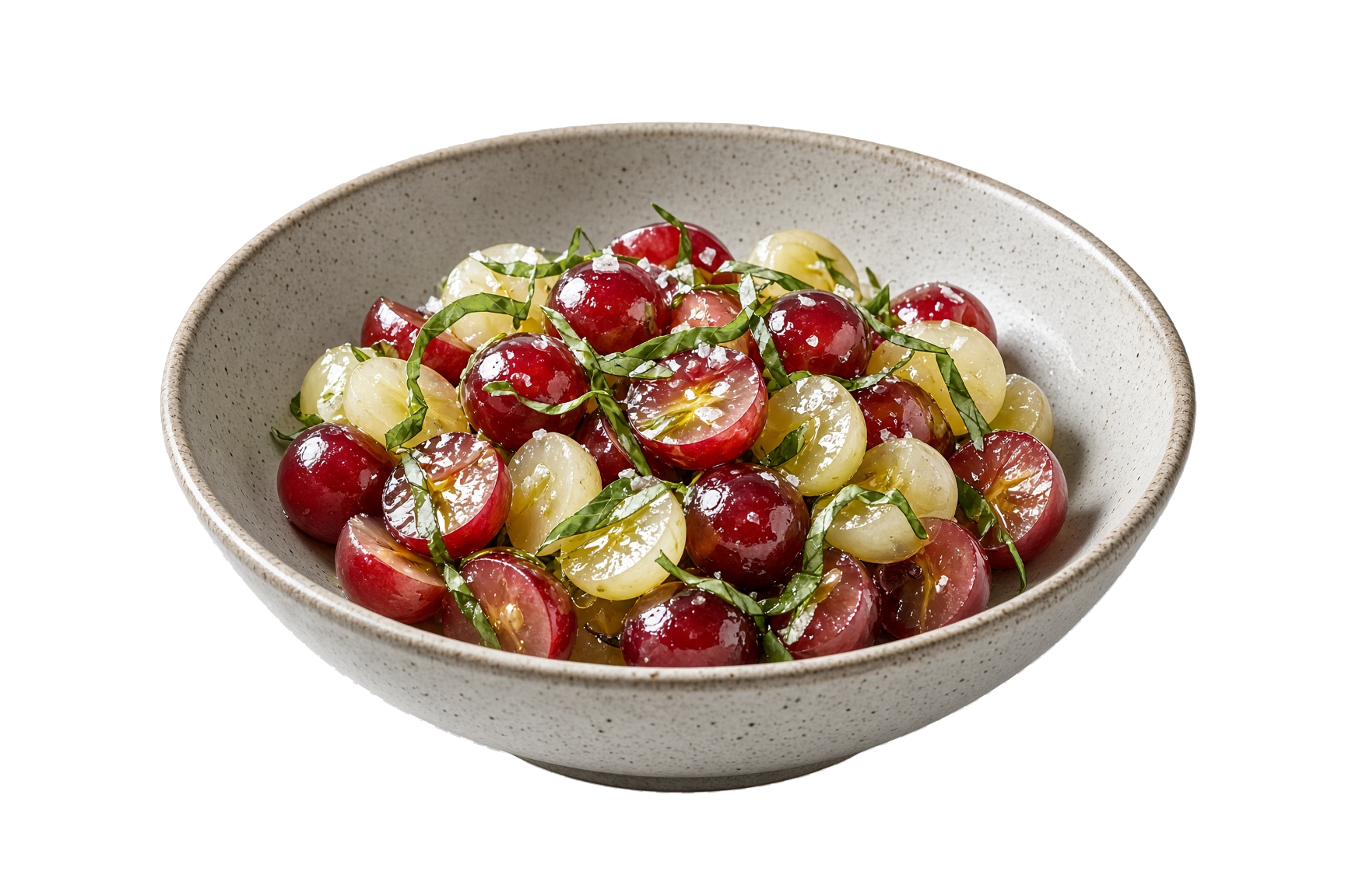 Grape salad with fresh basil