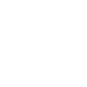 White downward chevron arrow on black background.