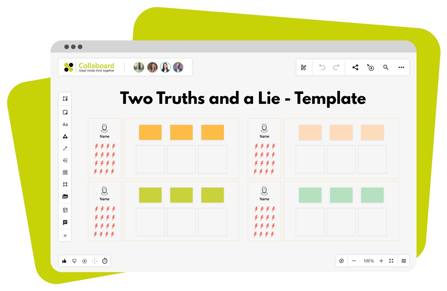 Two Truths and a Lie Template