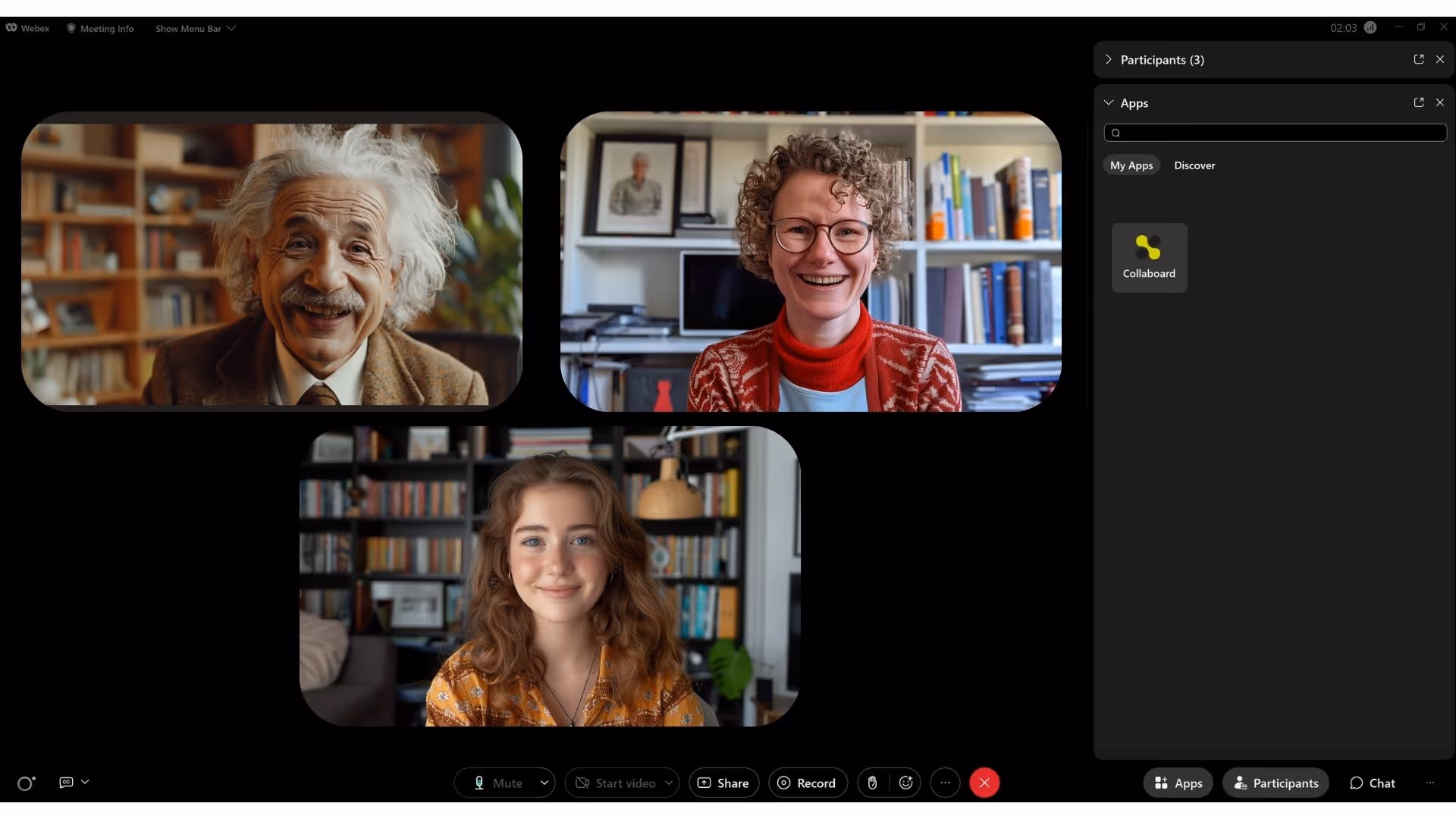 Collaboard App in Webex