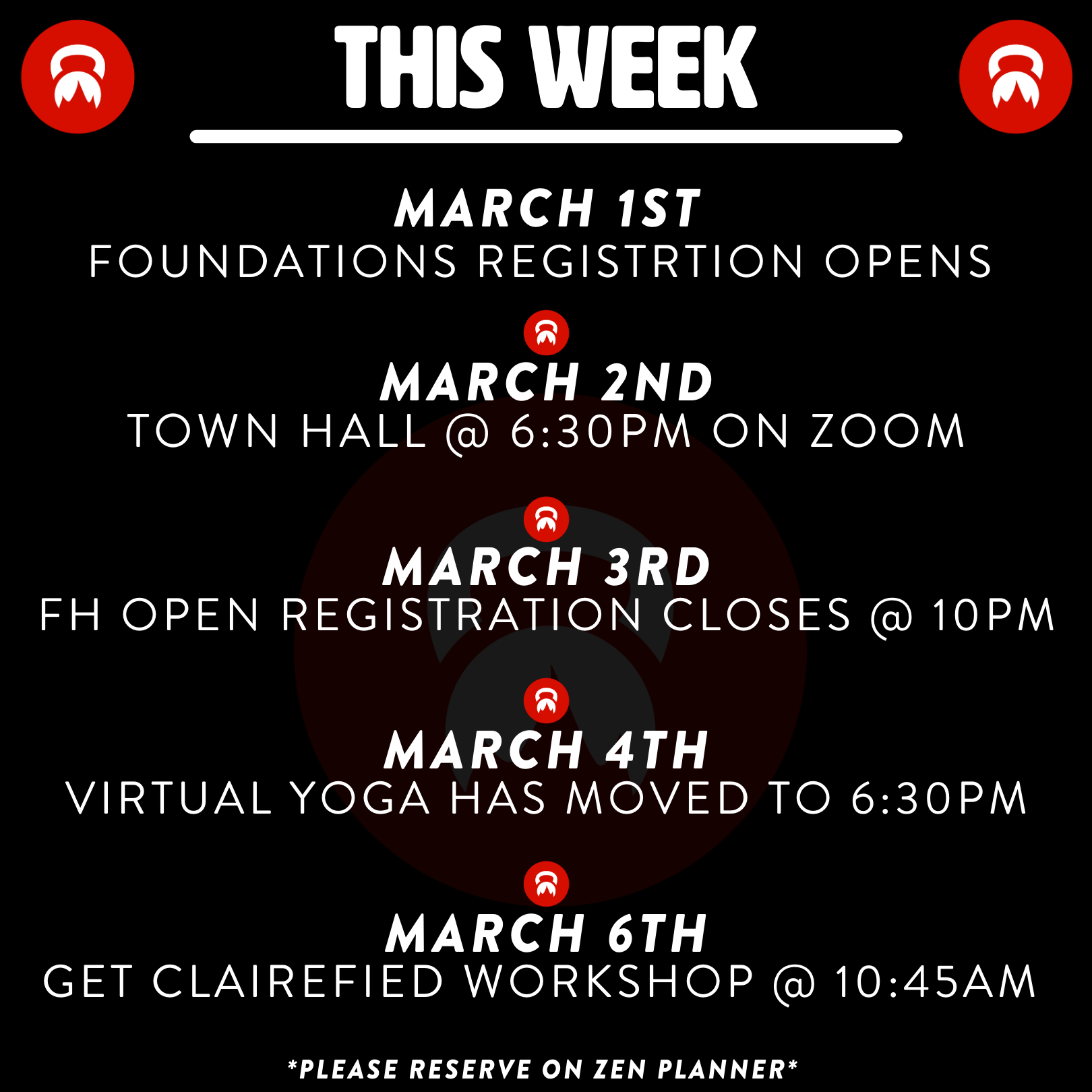 THIS WEEK AT FUELhouse!