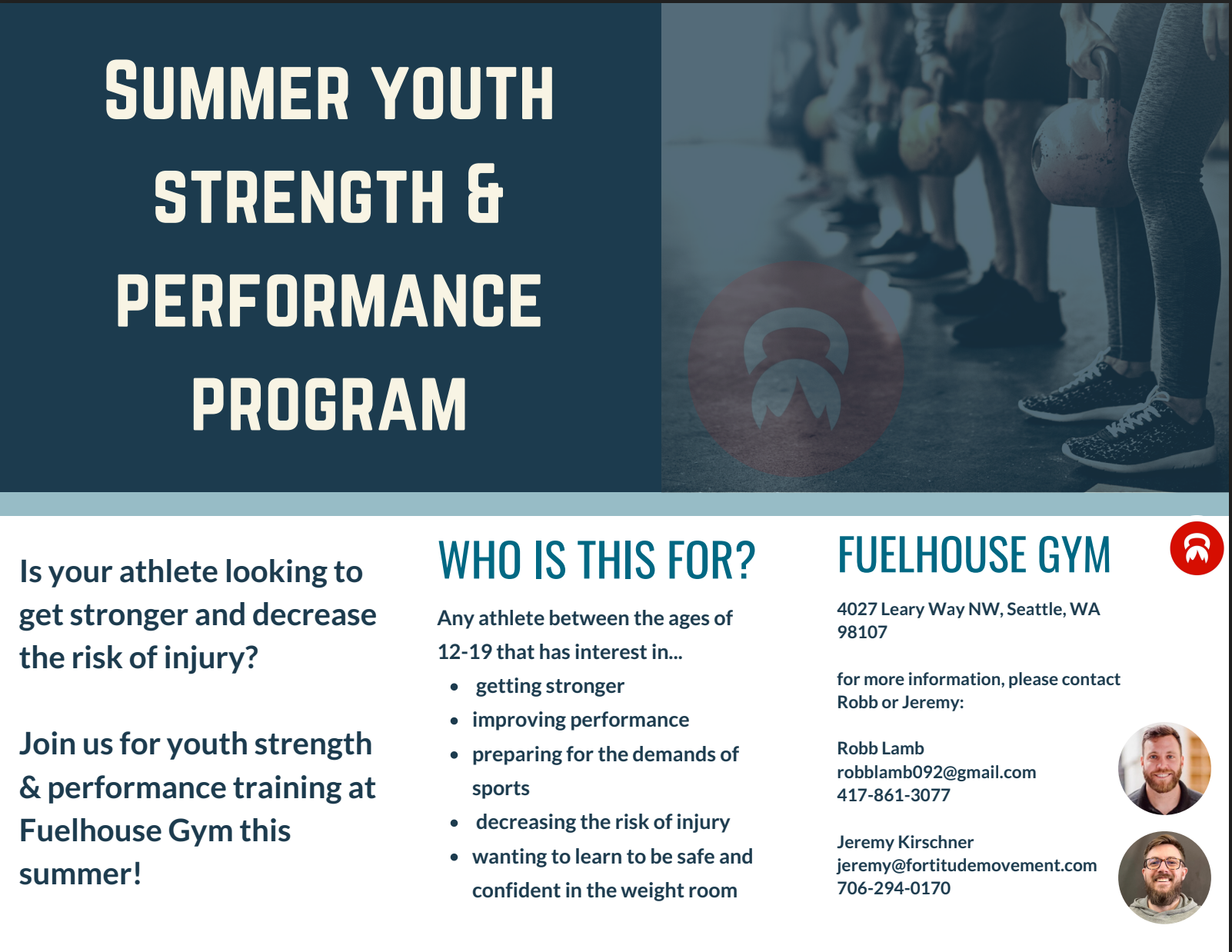 Youth Strength & Performance Camps!