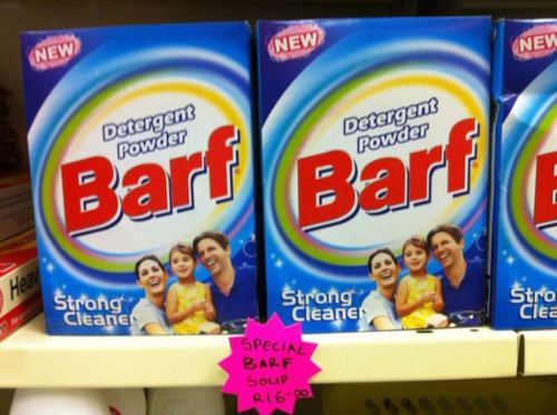 Global brands can lead to marketing mistakes when the target audience speaks another language. Loyal customer might not care.