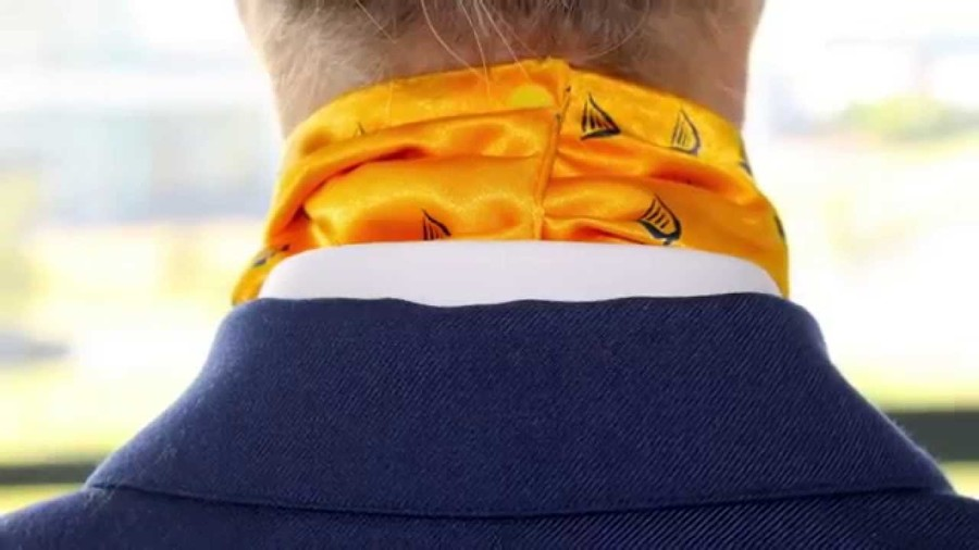 Ryanair's branded scarf