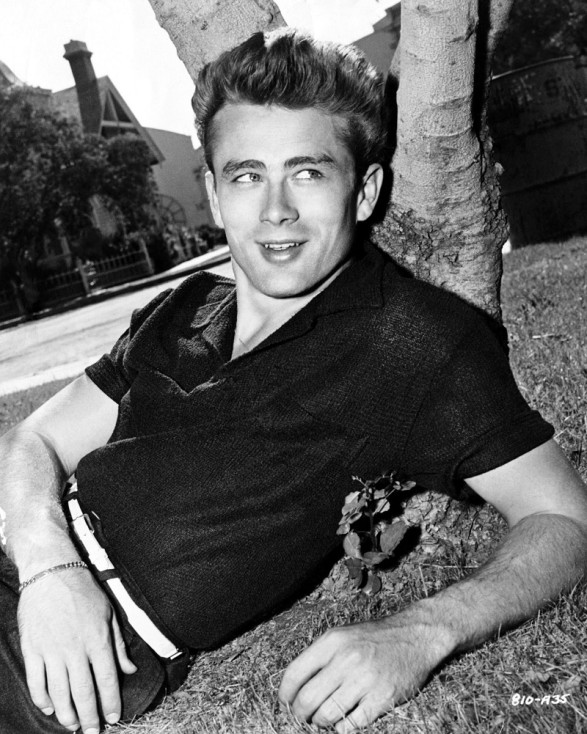 James Dean wearing a Jersey Polo Shirt - it can be slim fit polos also