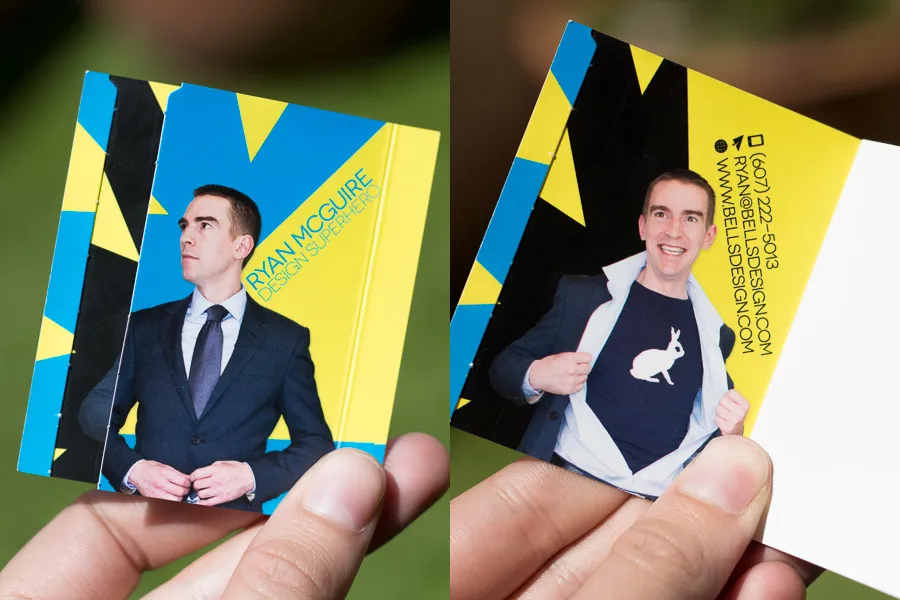 Eye catching premium business cards.