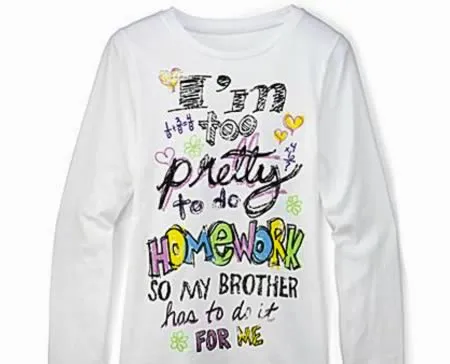 Maybe do not use this t shirt front of a teacher.