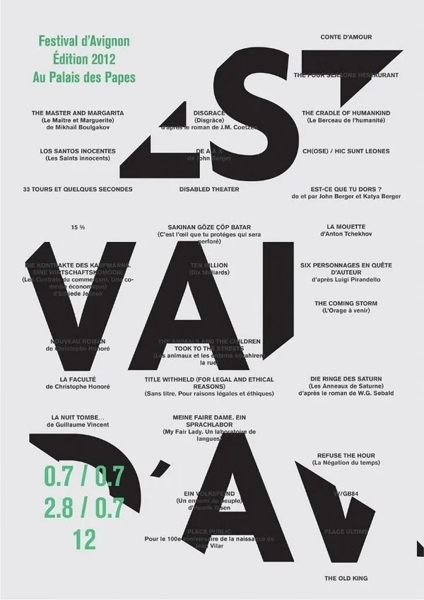 cropped typography, graphic design trends, 2018