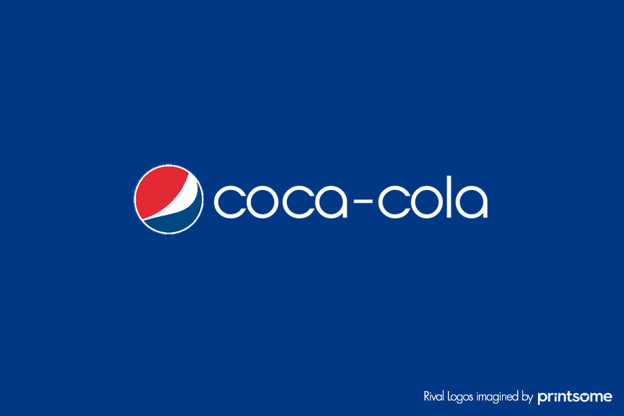 pepsi cocacola logo swap