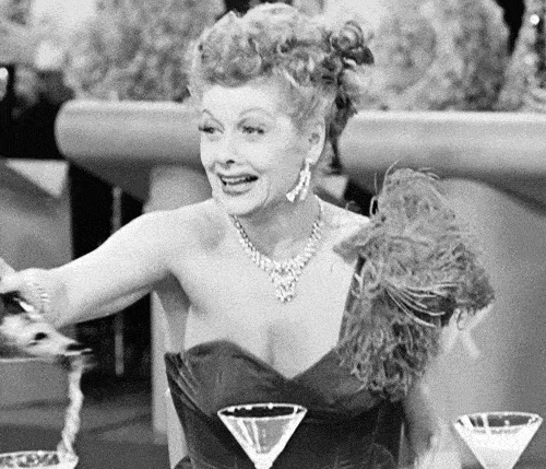 Lucy drinking champagne "Alcohol at events"