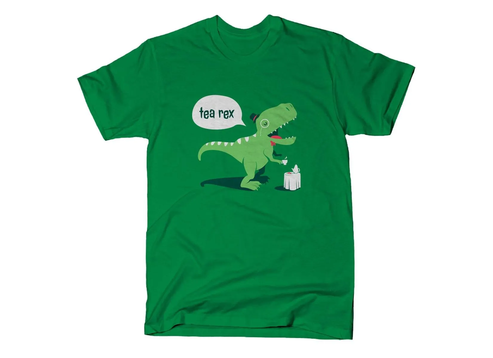 custom t-shirts tea rex, green t-shirt