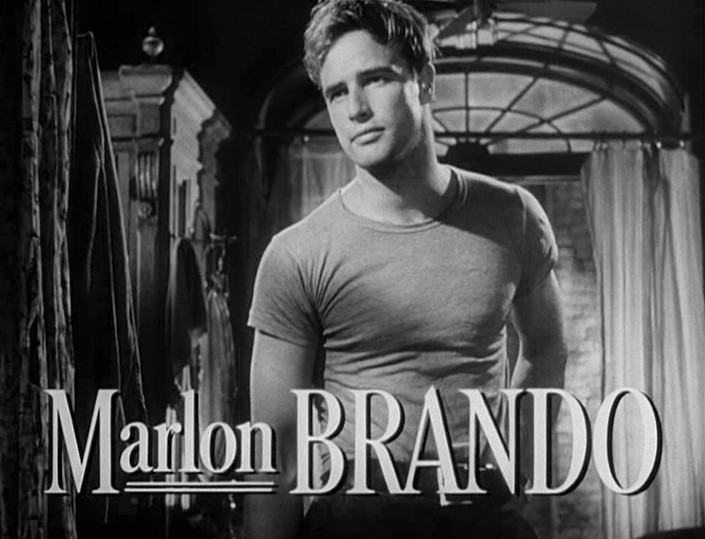 Marlon Brando wearing a T-shirt, workwear trend