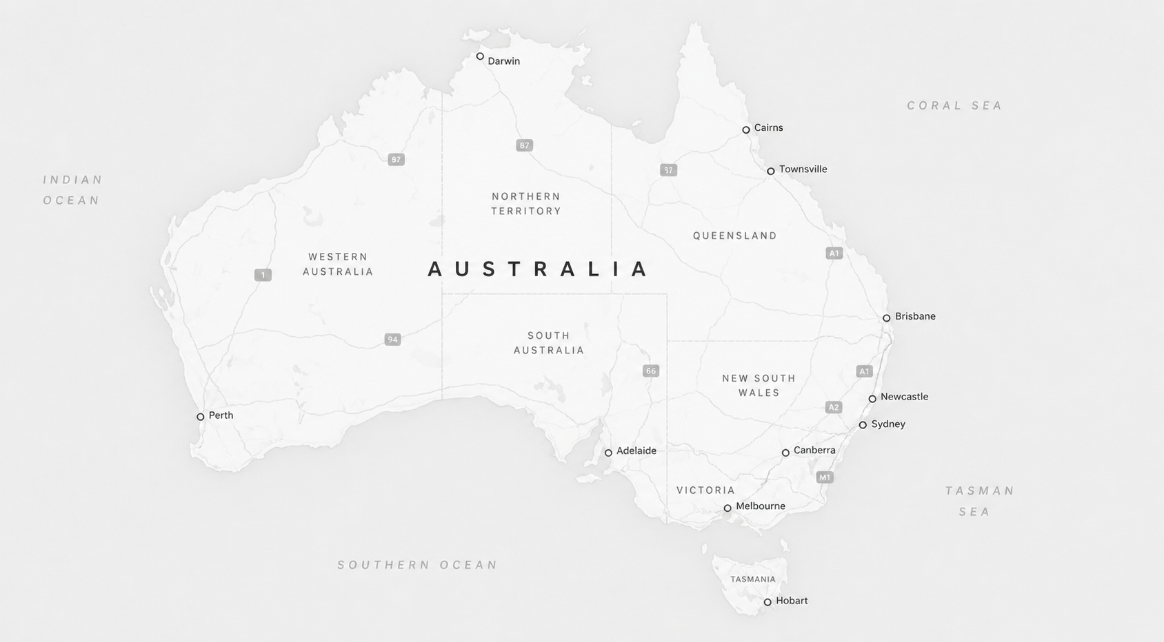Map of Australia