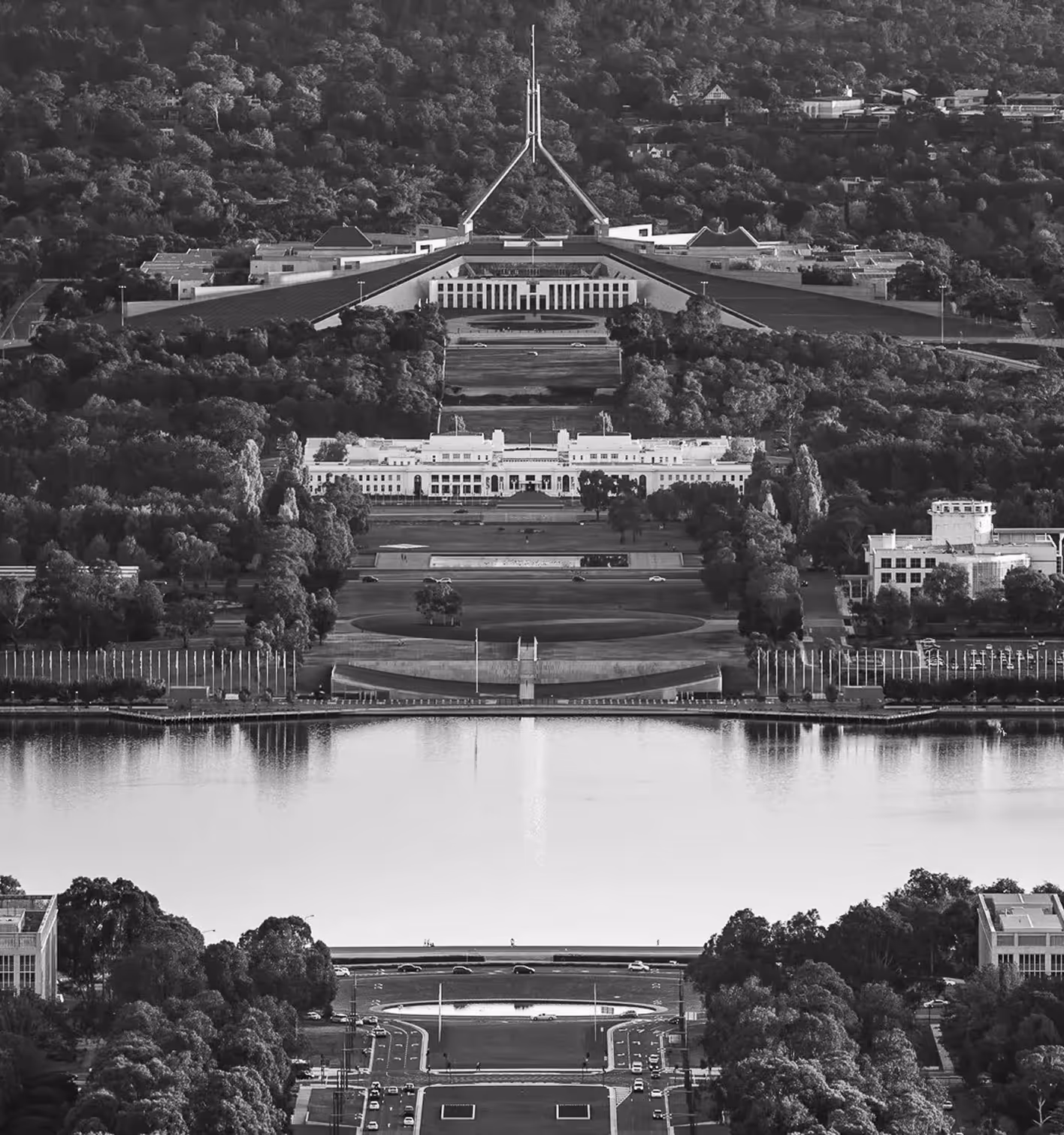 Australian Parliament House, view from above