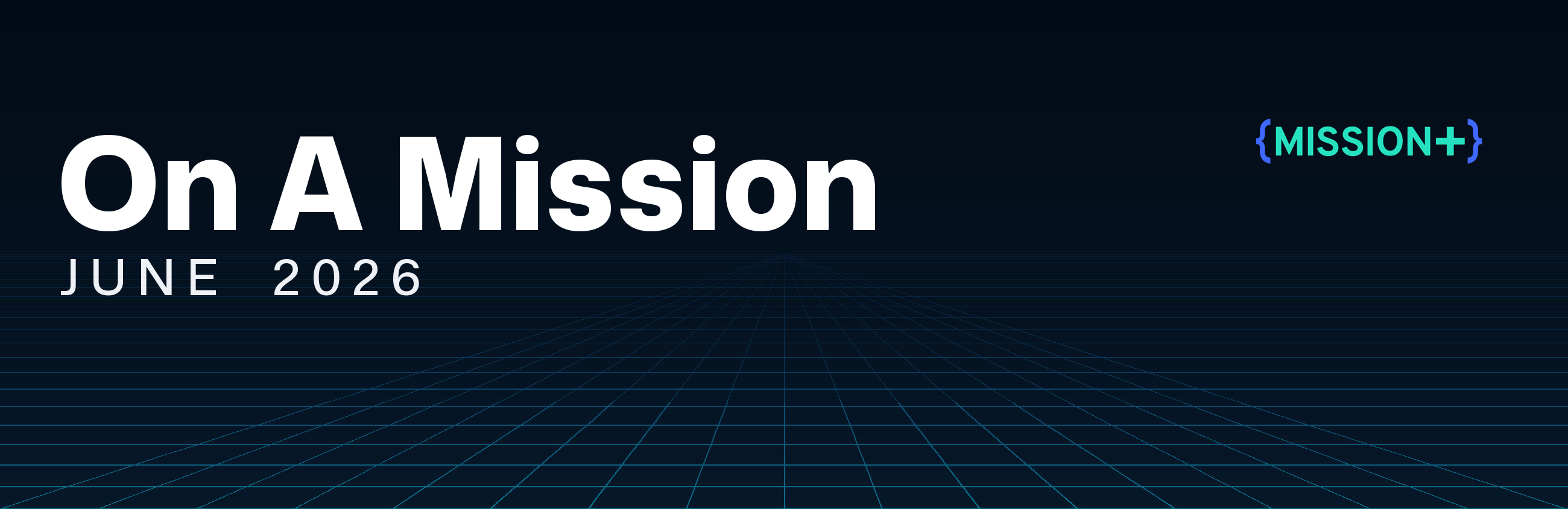 On A Mission newsletter banner, June 2026