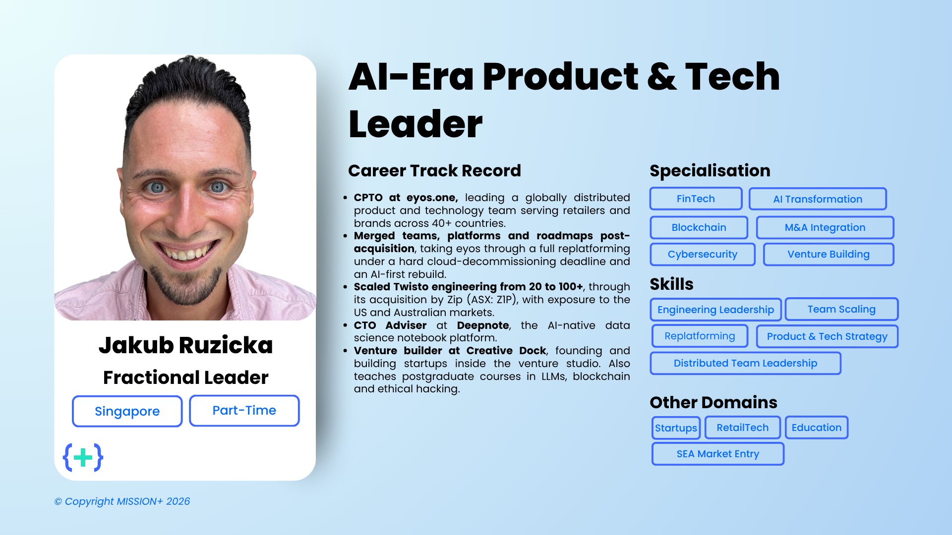 Feature A Fractional: Jakub Ruzicka, AI-Era Product & Tech Leader