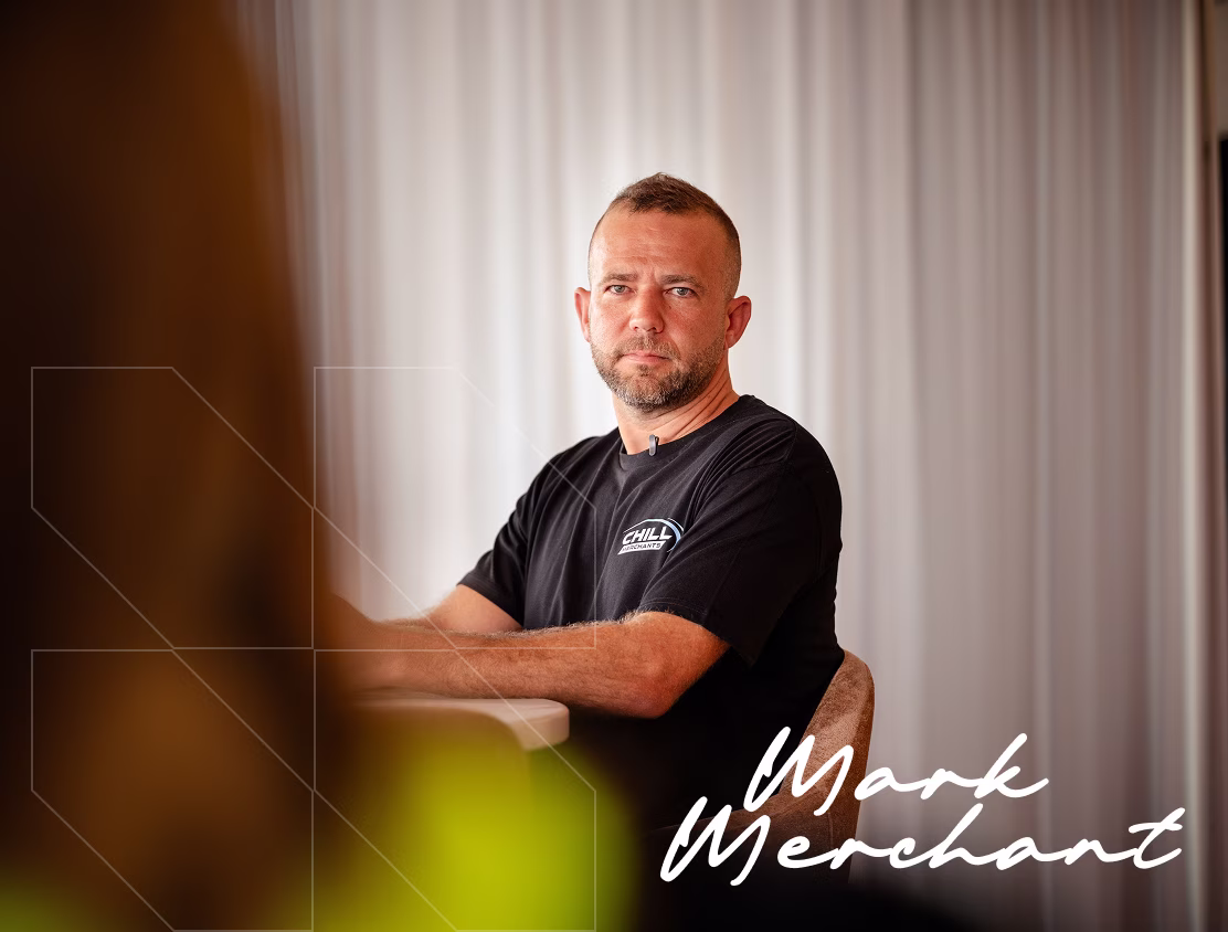 Portrait of Mark Merchant, Managing Director of Chill Merchants
