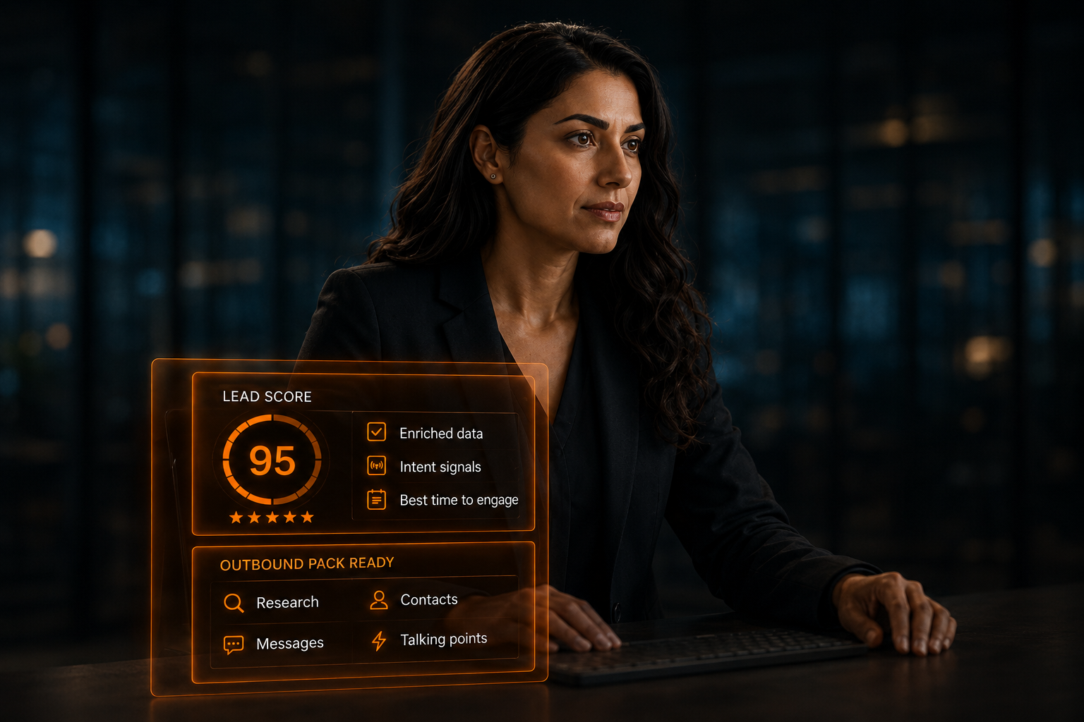 Reva scoring, enriching and routing incoming sales leads
