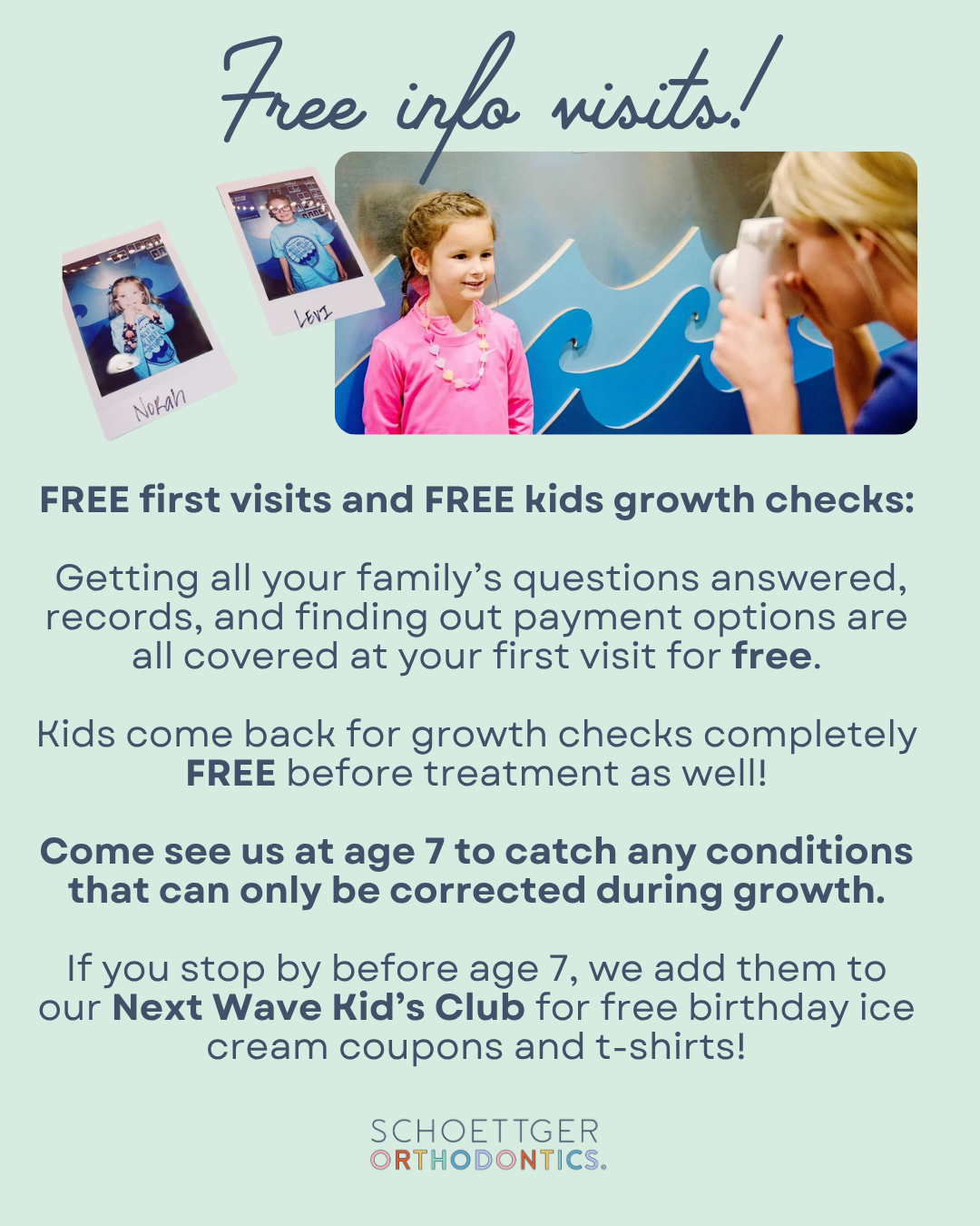 Infographic detailing info about Schoettgers Kids Club