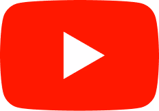 Red YouTube play button icon with a white triangle in the center.