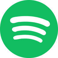 Green circle with black stylized sound waves representing the Spotify logo.