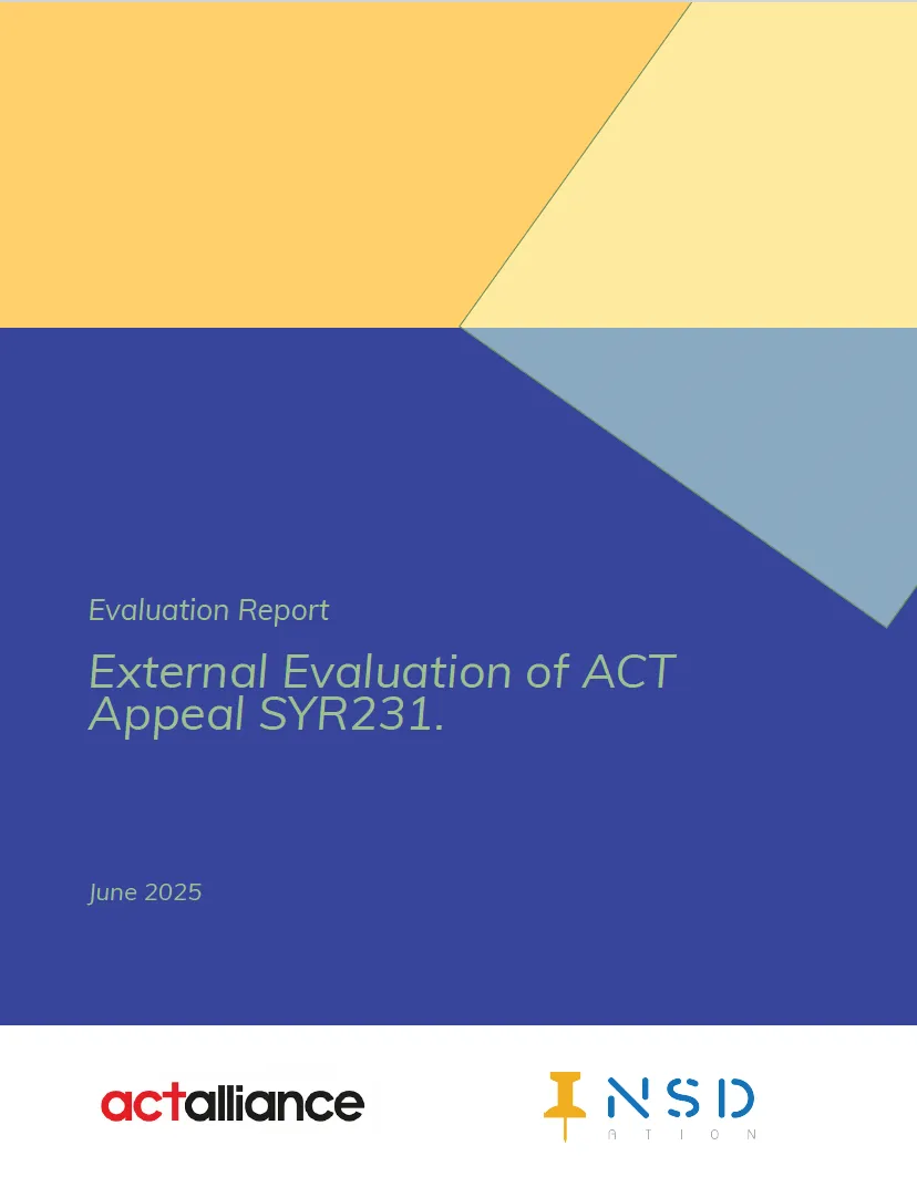 ACTAlliance Türkiye/Syria Earthquake Appeal Evaluation