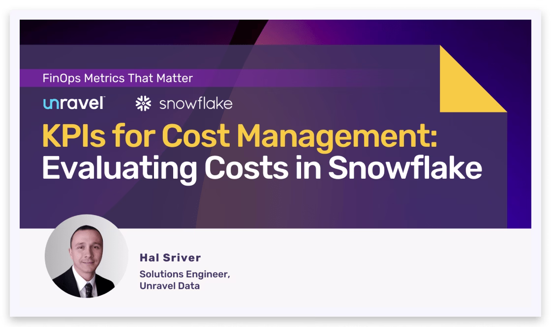 KPIs for Cost Management: Evaluating Costs in Snowflake